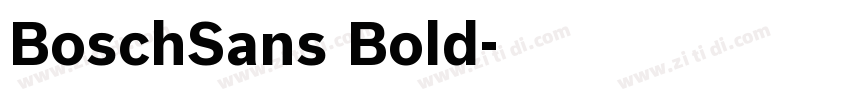 BoschSans Bold字体转换